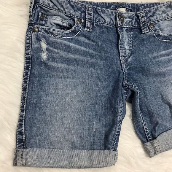 Silver Jeans Frances cuffed denim shorts size‎ 29 - Picture 6 of 10